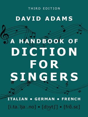 cover image of A Handbook of Diction for Singers